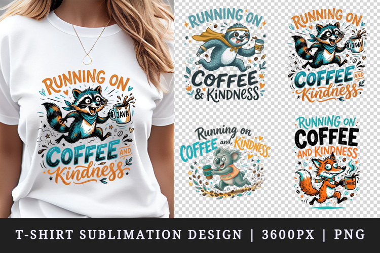Coffee lover t-shirt printable sublimation design png