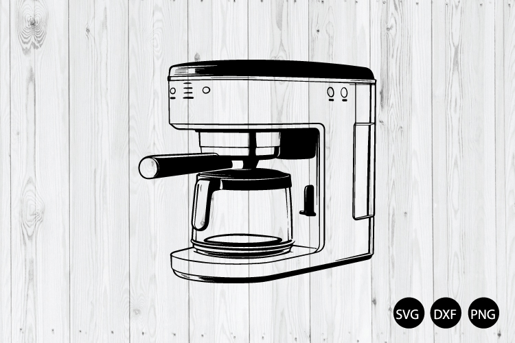 Coffee Maker SVG, Espresso Machine SVG, Coffee SVG