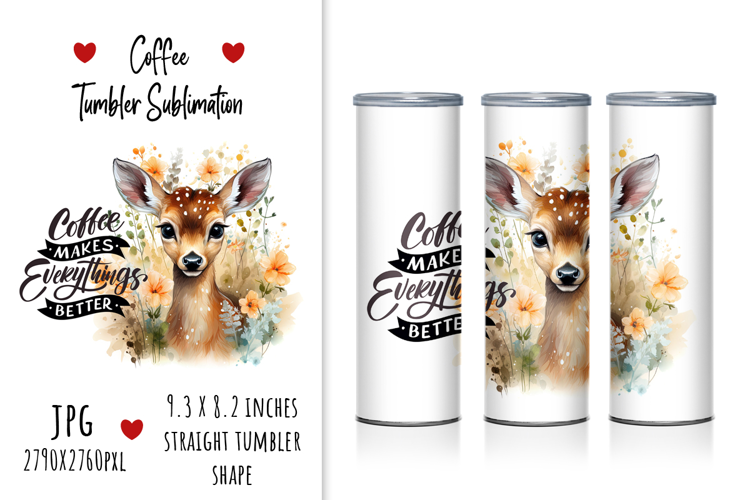 "Coffee Makes Everything Better" Tumbler Design