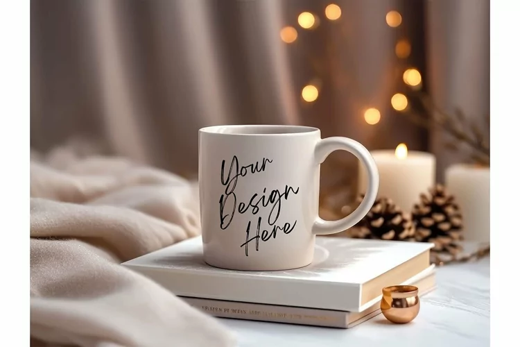 Winter Coffee Mug Mockups Template Blank Mug Mock Ups