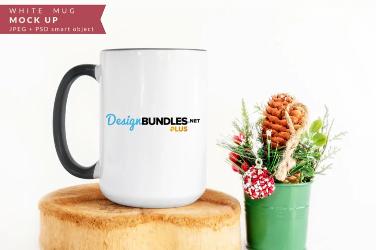 Coffee Mug Christmas Mock up
