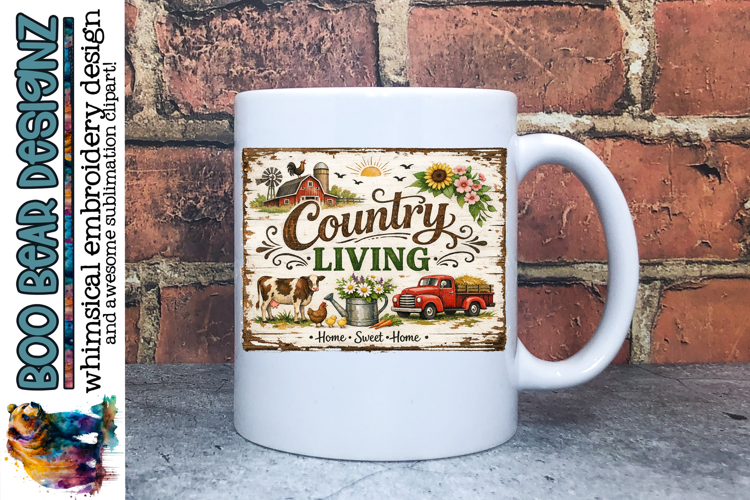 Country Living Sublimation design