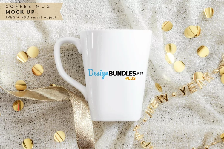 Coffee Mug New Year Mock up
