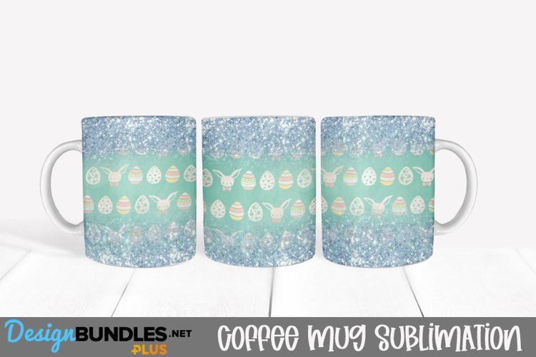 Easter Bunny Coffe Mug Wrap