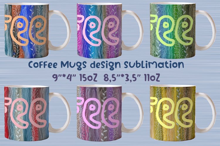 Coffee Mugs design sublimation