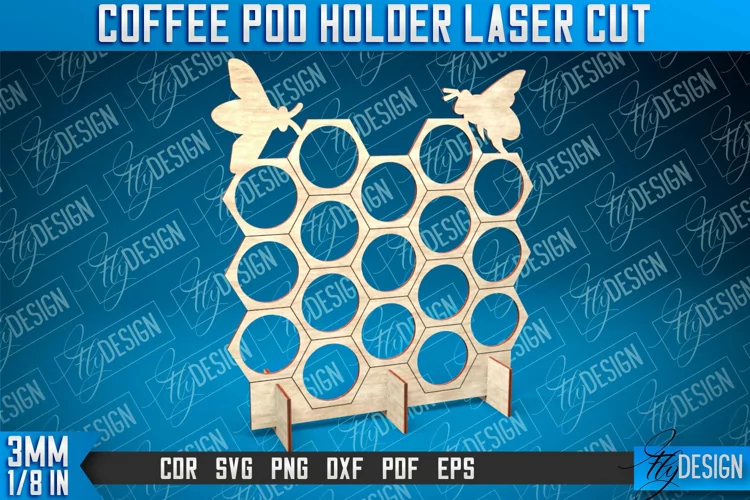 Coffee Pod Holder Laser Cut Project|Coffee Pod Design|Laser