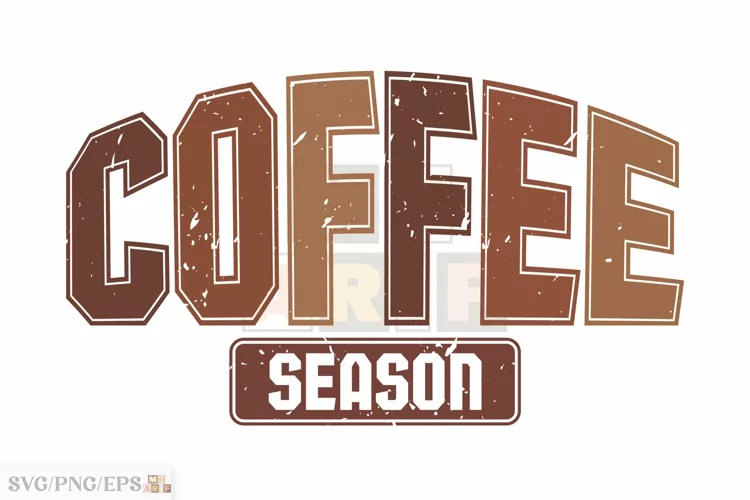 Coffee Season Weather SVG Retro Coffee Lover T-shirt Design