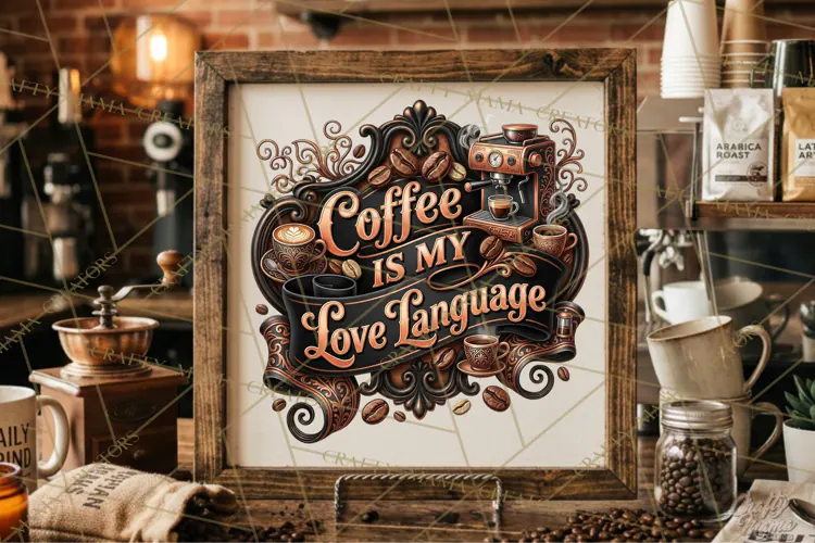 Coffee Lovers Signs, Coffee Signs PNG, Cozy Cafe Quotes