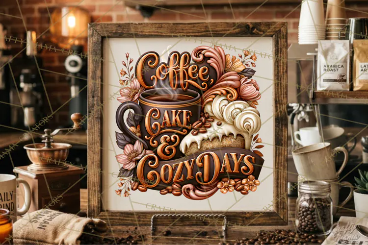 Coffee Lovers Signs, Coffee Signs PNG, Cozy Cafe Quotes
