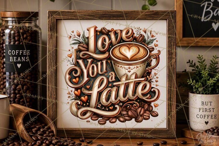 Coffee Lovers Signs, Coffee Signs PNG, Cozy Cafe Quotes example image 1