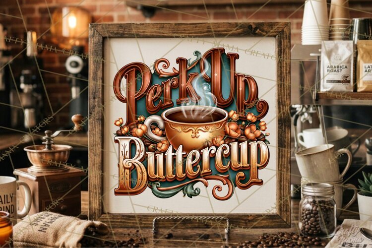 Coffee Lovers Signs, Coffee Signs PNG, Cozy Cafe Quotes example image 1