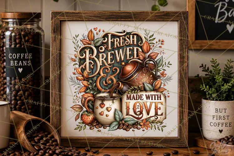 Coffee Lovers Signs, Coffee Signs PNG, Cozy Cafe Quotes