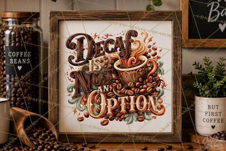 Coffee Lovers Signs, Coffee Signs PNG, Cozy Cafe Quotes example image 1