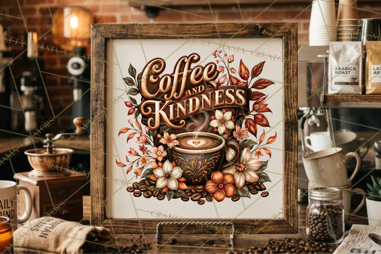 Coffee Lovers Signs, Coffee Signs PNG, Cozy Cafe Quotes