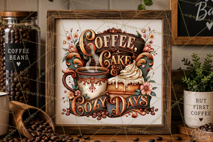Coffee Lovers Signs, Coffee Signs PNG, Cozy Cafe Quotes