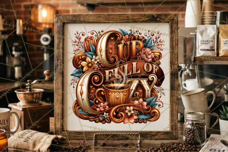 Coffee Lovers Signs, Coffee Signs PNG, Cozy Cafe Quotes