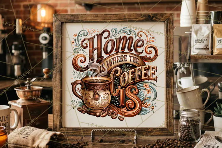 Coffee Lovers Signs, Coffee Signs PNG, Cozy Cafe Quotes