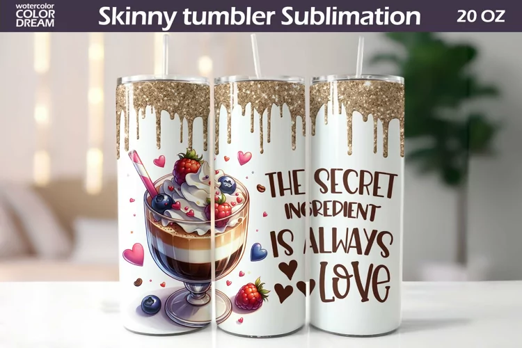 Coffee Valentine Tumbler Wrap I l Valentine's Day Tumbler