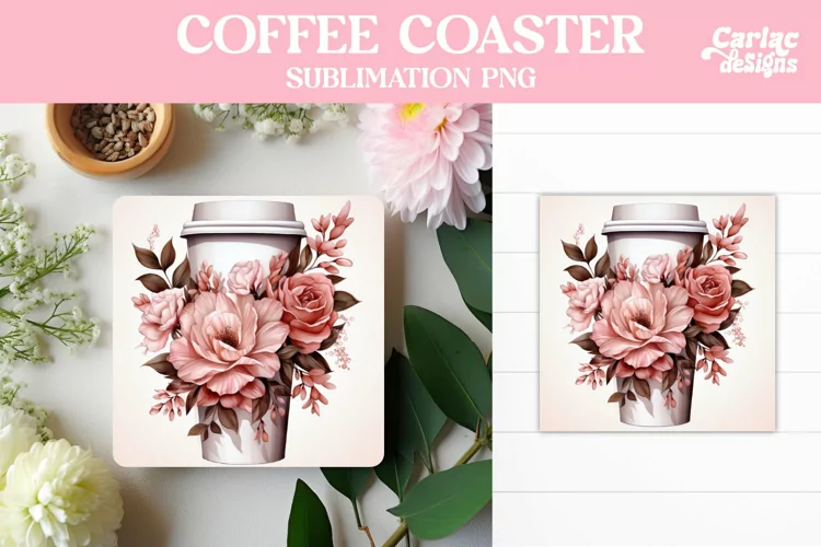 Coffee Square Coaster Sublimation