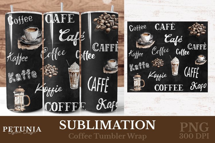 Coffee Tumbler Wrap | Tumbler Wrap Sublimation