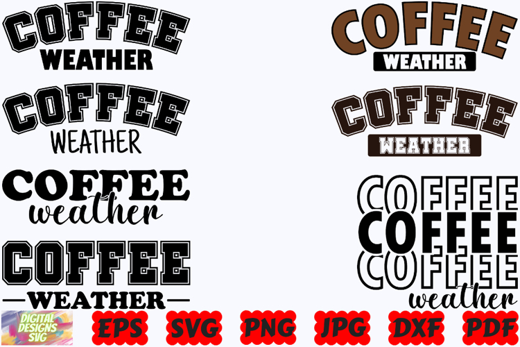 Coffee Weather SVG | Coffee SVG | Weather SVG | Coffee Lover