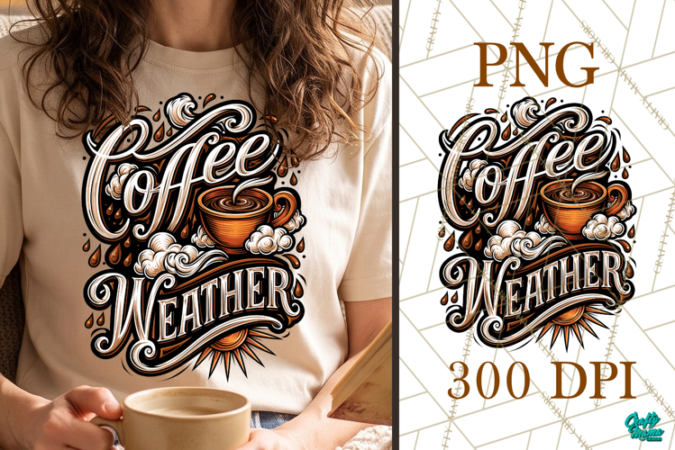 Coffee Weather Colorful PNG