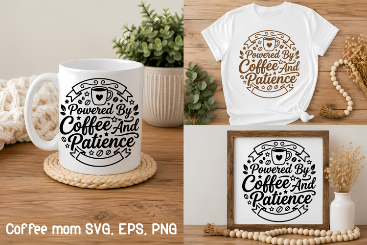 Mom Life Coffee SVG Design | Coffee Lover SVG