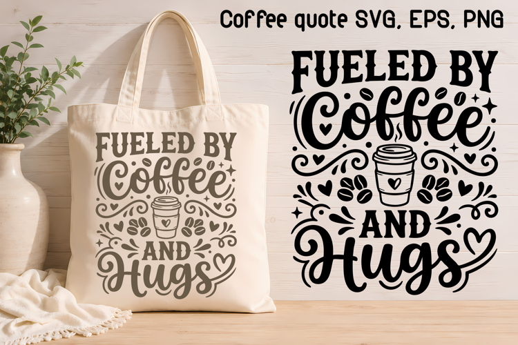 Mom Life Coffee SVG | Coffee Lover Typography SVG