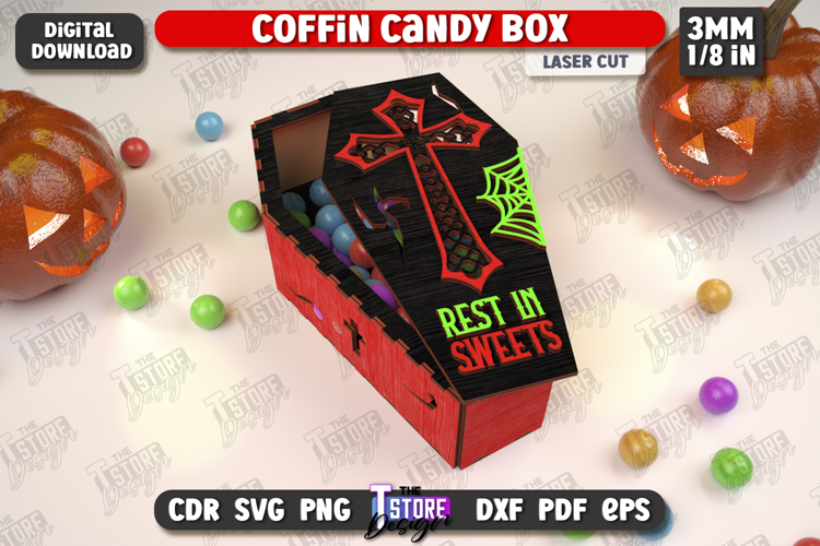 Coffin Candy Box Laser Cut| Halloween Treats |Trick or Treat
