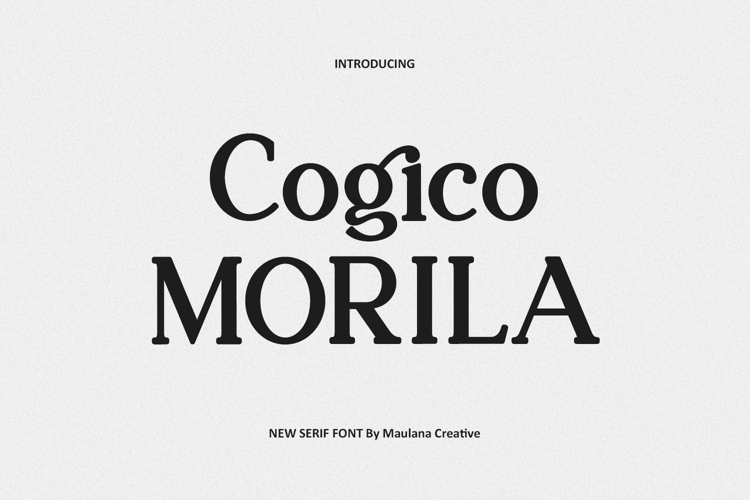 Cogico Morila Font Branding Serif Font