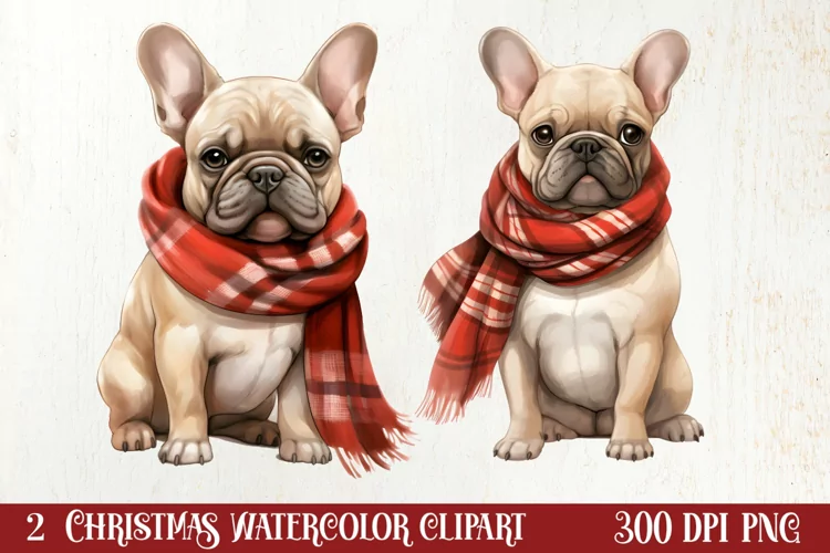 Cold Weather Dogs Sublimation Clipart, Christmas PNG