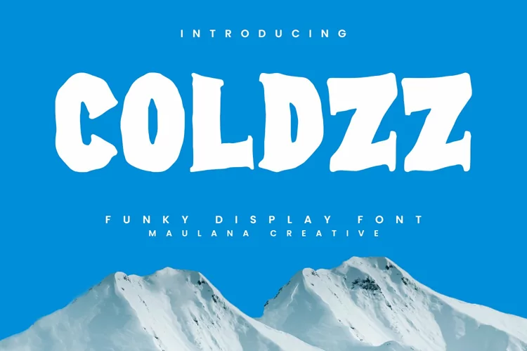 Coldzz Freeze Funky Display Font Vintage