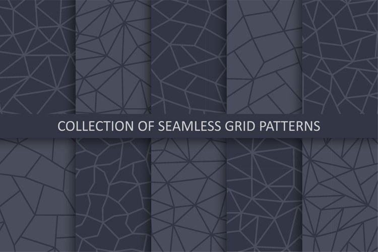 Dark polygonal geometric patterns