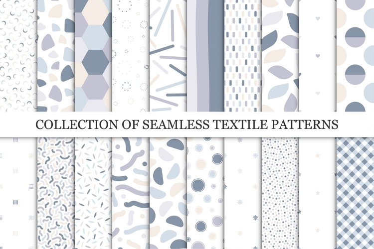 Seamless delicate textile patterns example image 1