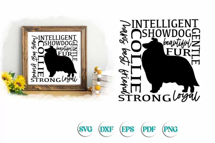 Collie Subway Svg Cut file