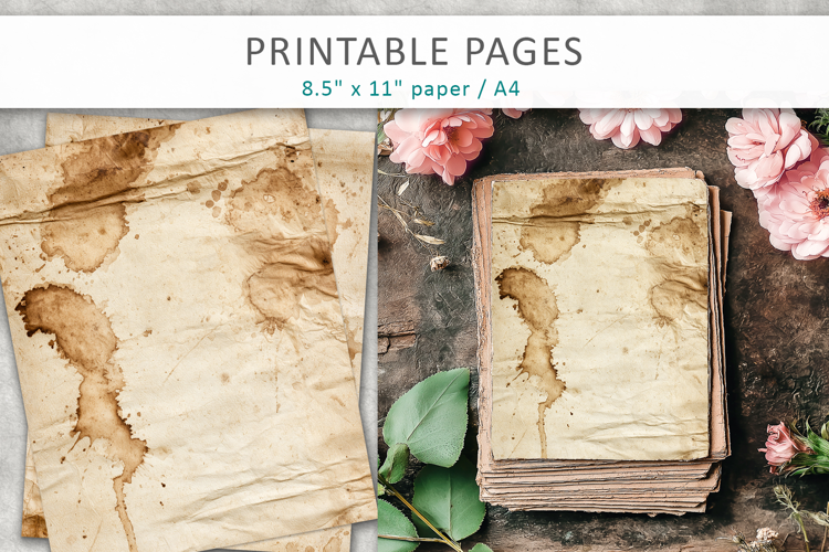 Distressed Paper Texture, Scrapbook Paper