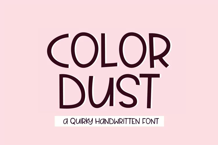 Web Font Dust - a fun quirky handwritten font