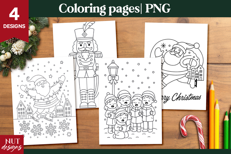 Merry Christmas Coloring Pages for Kids printable acrivity