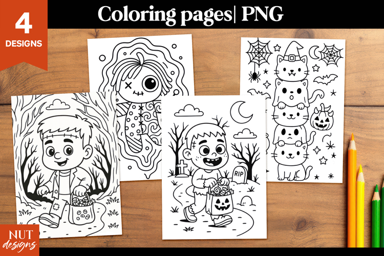 Cute Halloween Coloring Pages Image 4