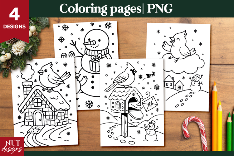 Merry Christmas Coloring Pages for Kids printable acrivity