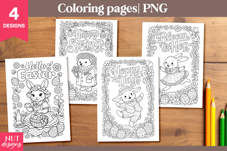 Vintage Easter Coloring Pages Easter quotes kids activity