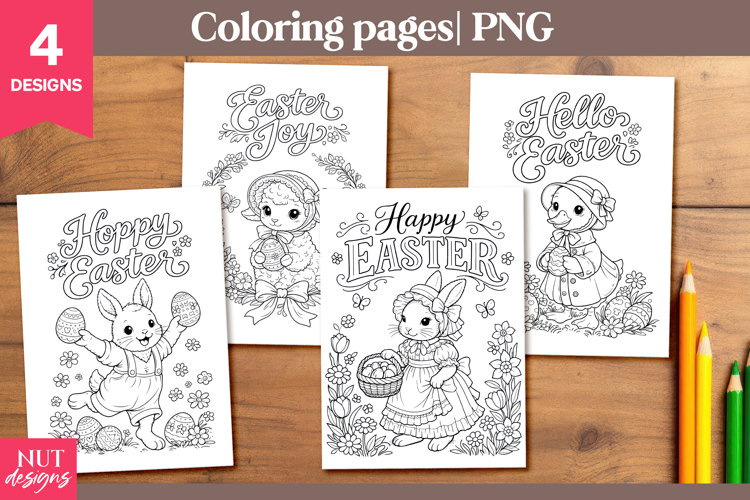 Vintage Easter Coloring Pages Easter quotes kids activity