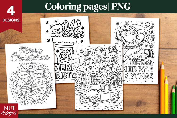 Merry Christmas Coloring Pages for Kids
