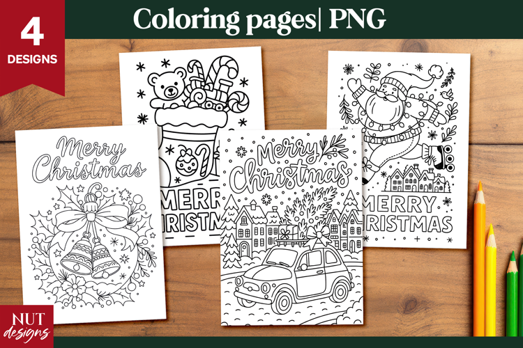 Merry Christmas Coloring Pages for Kids