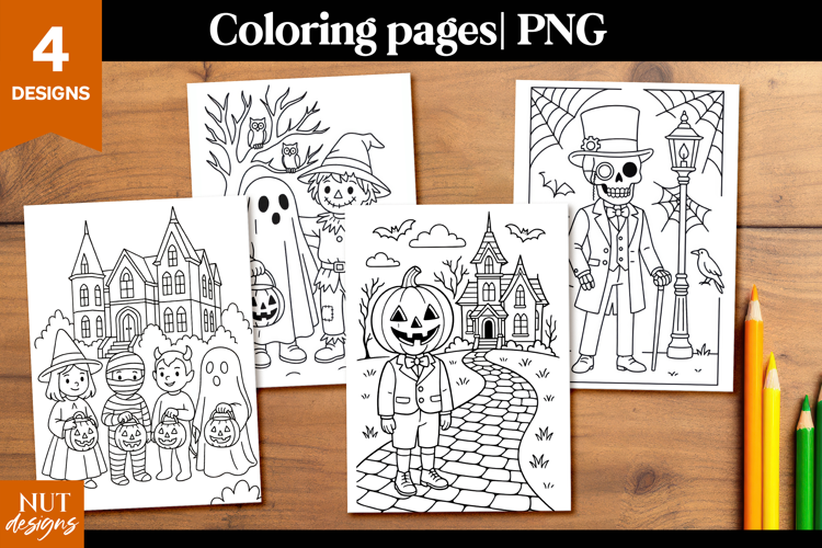 Cute Halloween coloring pages Creepy cute coloring page