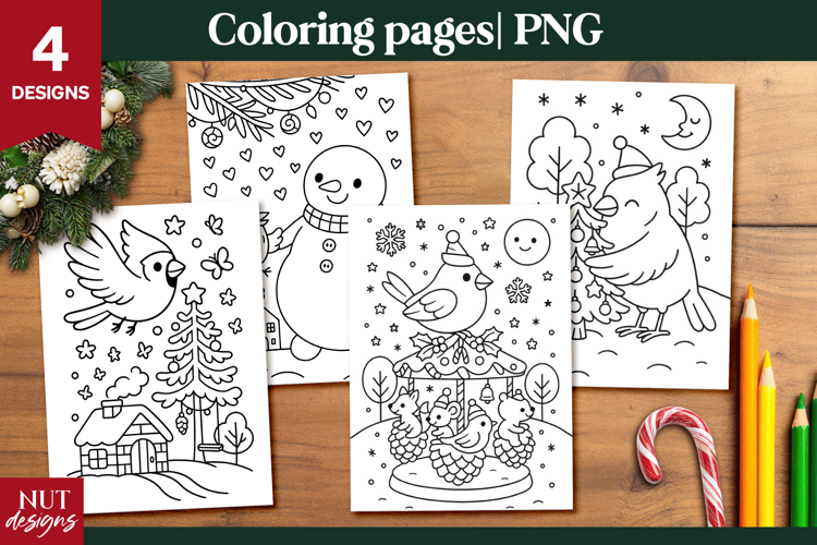 Merry Christmas Coloring Pages for Kids printable acrivity