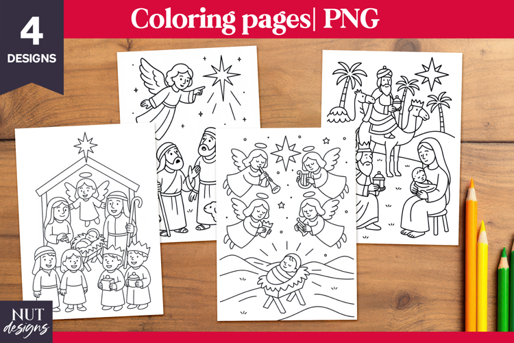 Christmas Coloring pages Christian Christmas printable