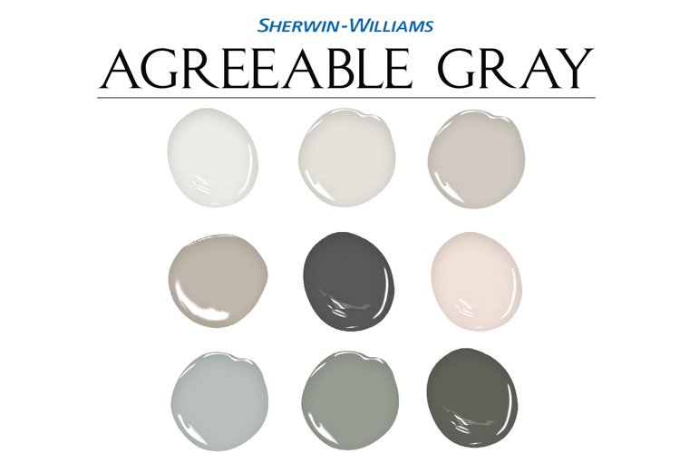 Sherwin Williams Agreeable Gray Paint Palette, Home Colors