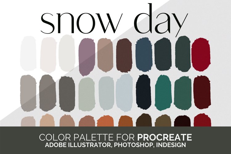 Snow Day Color Palette for Procreate and Adobe