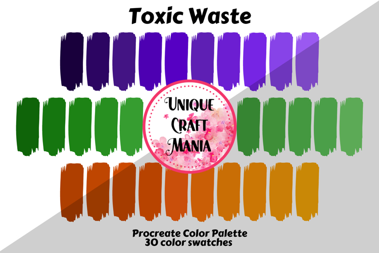 Toxic Waste Procreate Color Palette